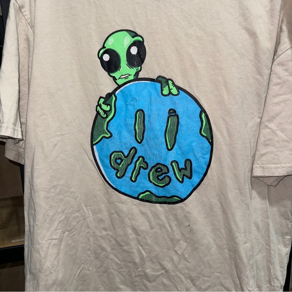 Justin Bieber Drew house Allen alien tee tshirt short sleeve oversized planet - Picture 3 of 6